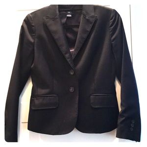 J.Crew Petite Navy Super 120’s 2 button blazer